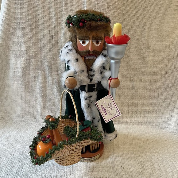 Steinbach Christmas Carol Spirit/Ghost of Present Nutcracker No Box SIGNED W TAG - Picture 1 of 14